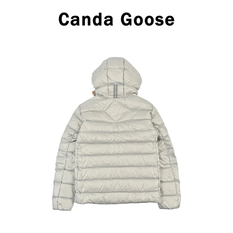 Premium Puffer Down Jacket White & Black view