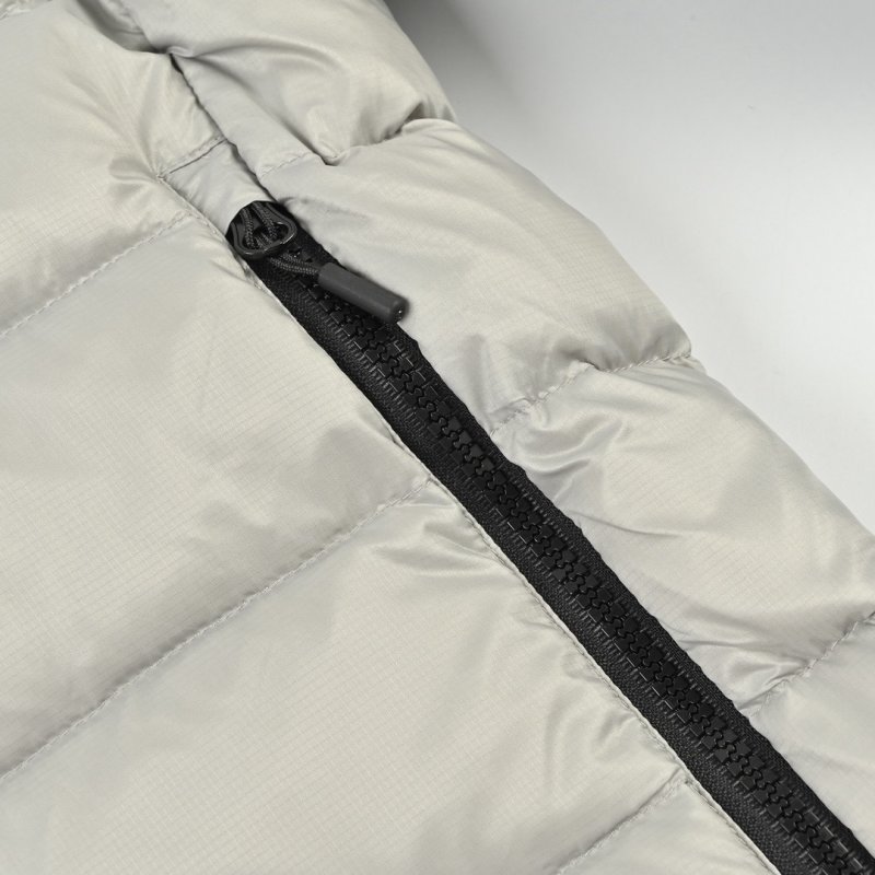 Premium Puffer Down Jacket White & Black view