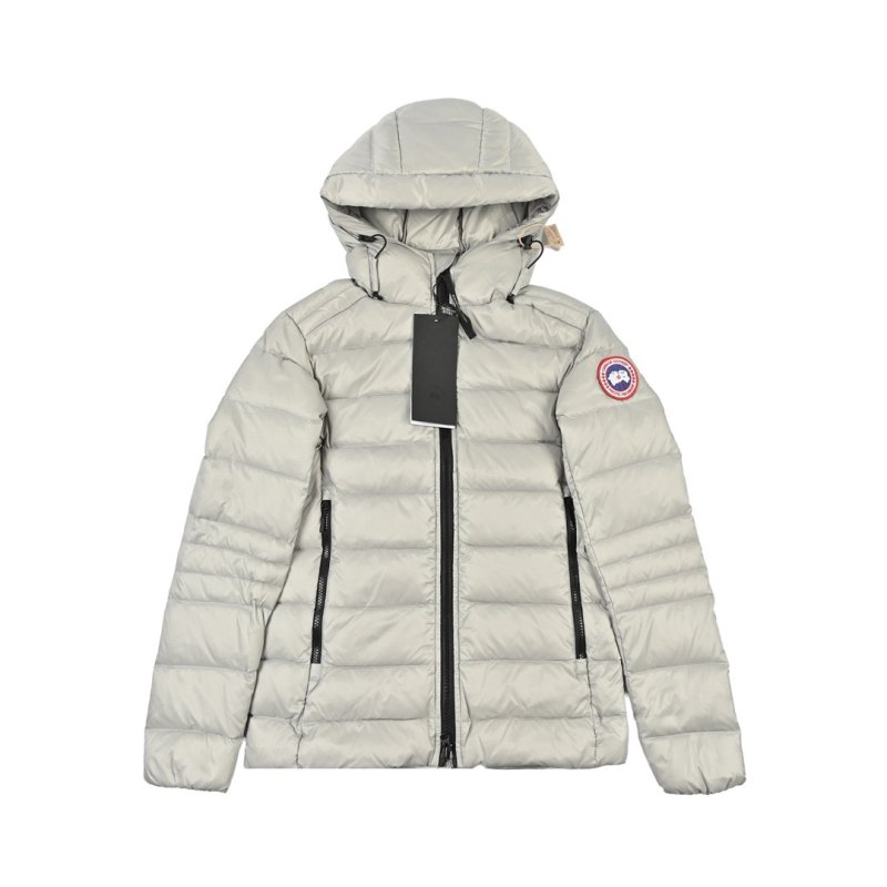 Premium Puffer Down Jacket White & Black view