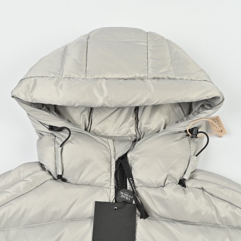 Premium Puffer Down Jacket White & Black view