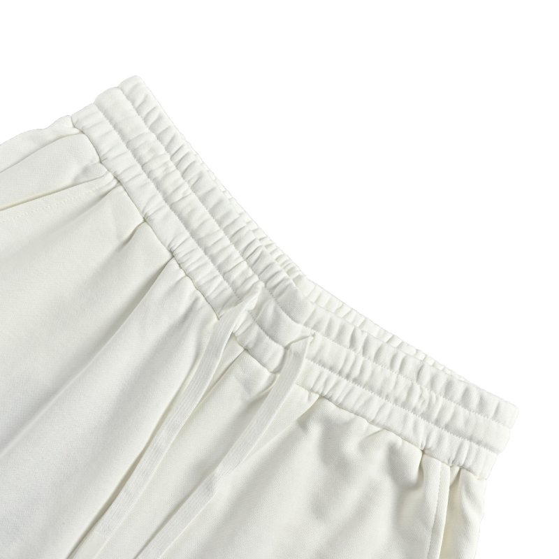 White Embroidered Daisy Shorts view