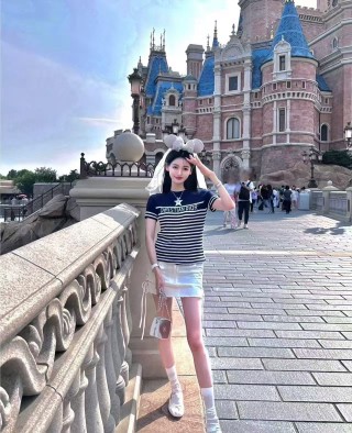 Dior Christian Striped Black & White Short Sleeve T-Shirt view 6