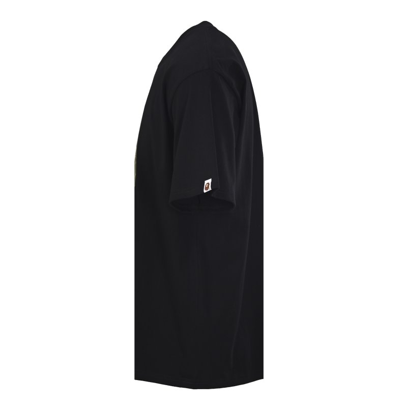 A Bathing Ape Head Logo Black T-Shirt Lime Green view