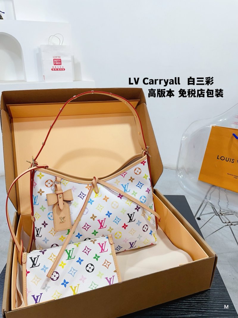 Louis Vuitton Carryall Multicolor Monogram Canvas Shoulder Bag