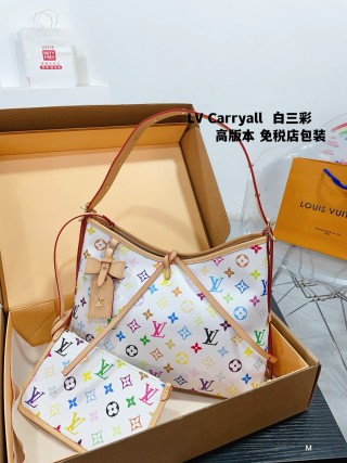 Louis Vuitton Carryall Multicolor Monogram Canvas Shoulder Bag view 3