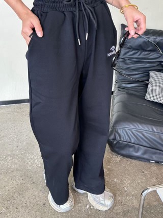 Balenciaga Black Logo Sweatpants view 3