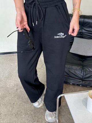 Balenciaga Black Logo Sweatpants view 4