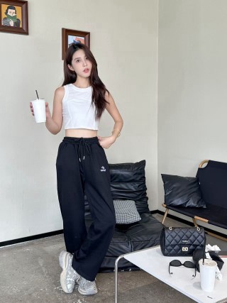 Balenciaga Black Logo Sweatpants view 5