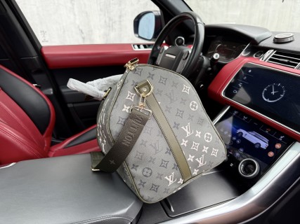 Louis Vuitton Monogram Travel Duffel Bag Grey view 7