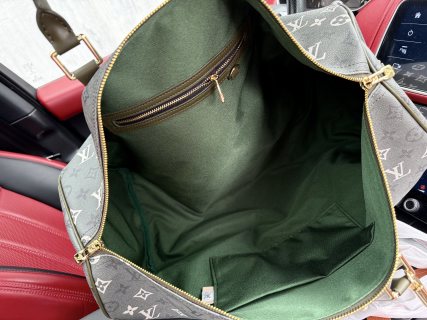Louis Vuitton Monogram Travel Duffel Bag Grey view 9