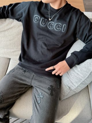 Gucci Logo Sweatshirt Black view 7