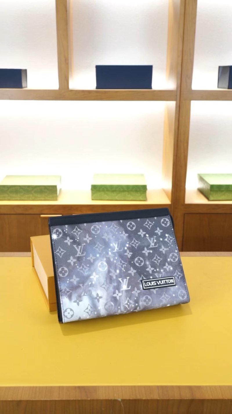 Louis Vuitton Monogram Star Pattern Navy Blue Wallet