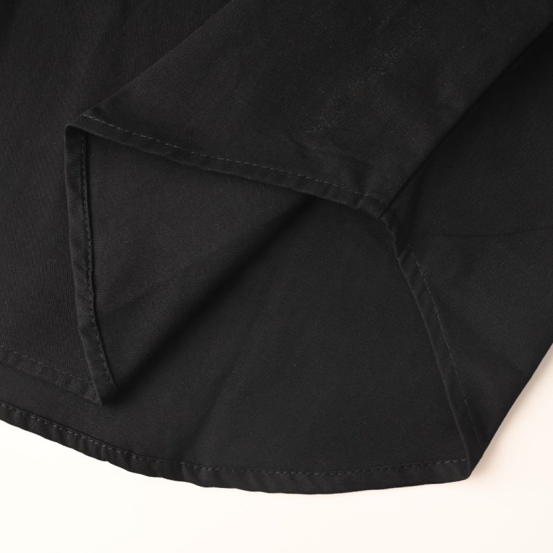 Black Oversized Button-Up Shirt Dress view
