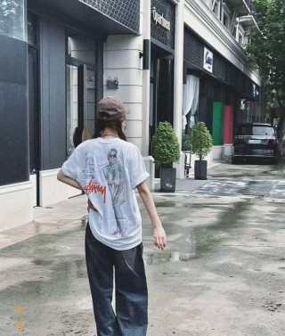 Essentials White Graphic Print Short Sleeve T-Shirt view 5