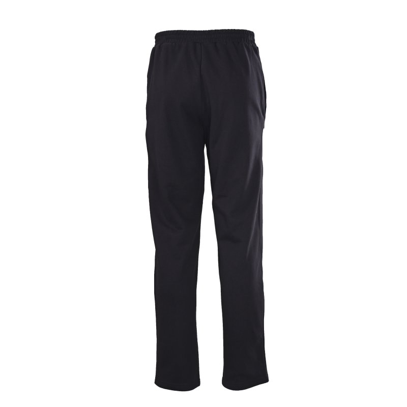 Black Wide-Leg Jeans with Ornamental White Side Print view