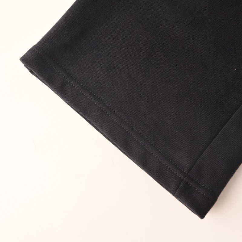 Black Wide-Leg Jeans with Ornamental White Side Print view
