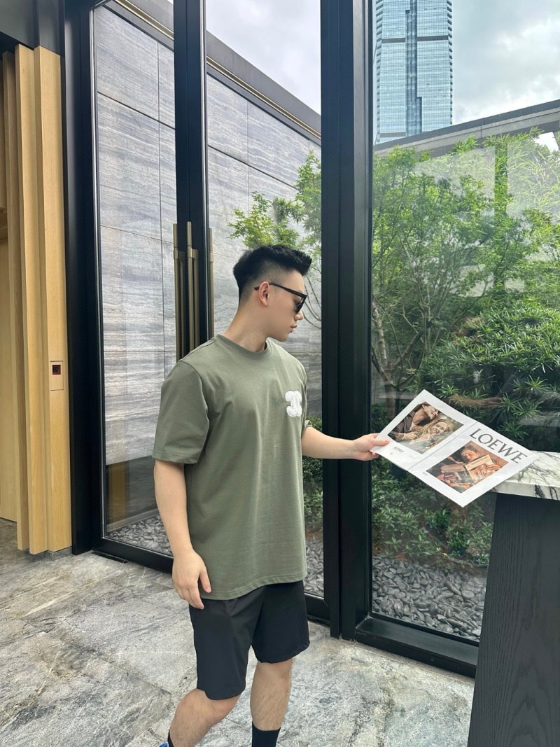Loewe Anagram Short Sleeve T-Shirt Sage Green