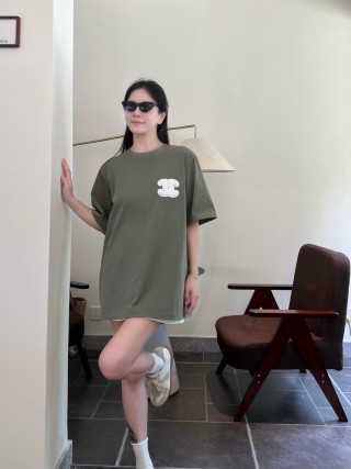 Loewe Anagram Short Sleeve T-Shirt Sage Green view 8