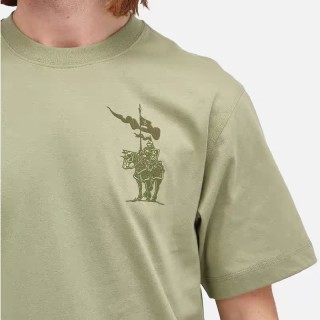 Sage Green Graphic Print Short Sleeve T-Shirt view 9