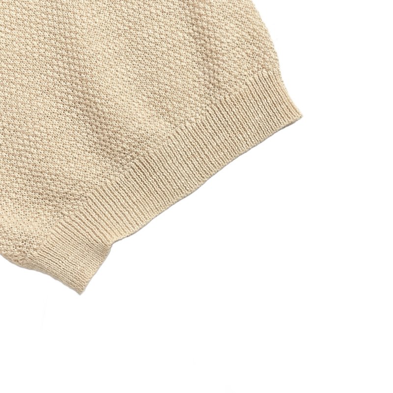 Beige Crew Neck Short Sleeve T-Shirt view