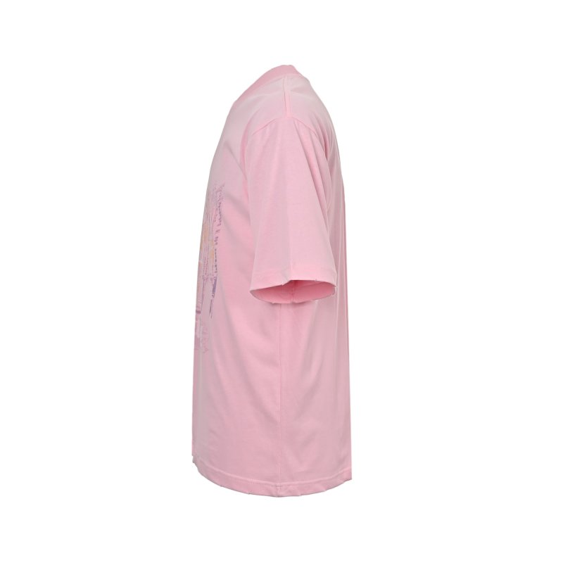 Pink Graphic Print Oversized T-Shirt view