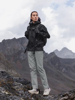 Sage Green Hiking Pants - Lightweight Technical Outdoor Trousers