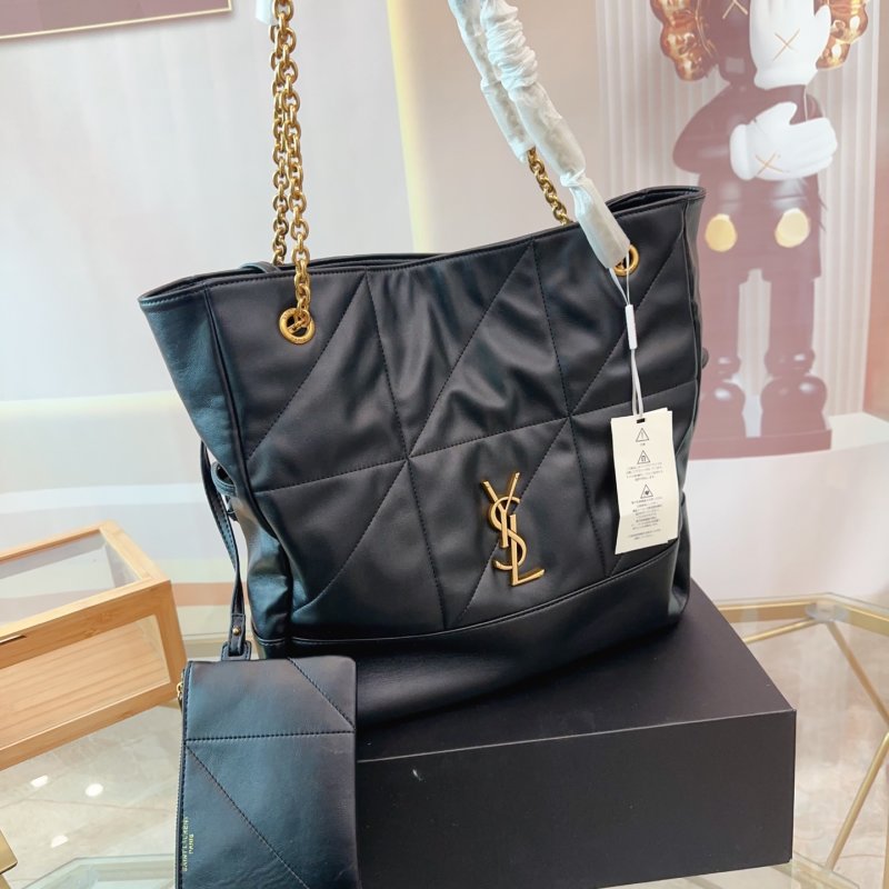 Saint Laurent Jamie Large Quilted Tote Bag Black