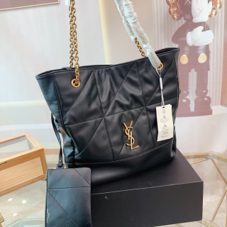 Saint Laurent Jamie Large Quilted Tote Bag Black