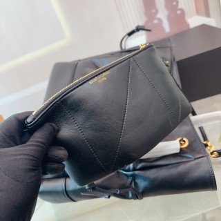 Saint Laurent Jamie Large Quilted Tote Bag Black view 5