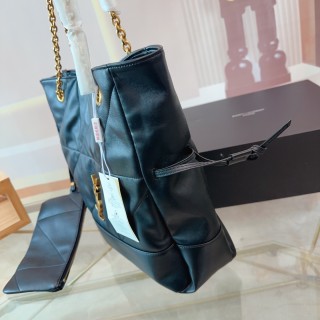 Saint Laurent Jamie Large Quilted Tote Bag Black view 6