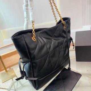 Saint Laurent Jamie Large Quilted Tote Bag Black view 8