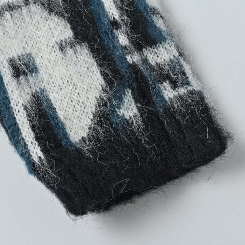 Dior Monogram Wool Blend Cardigan Black & Cream view