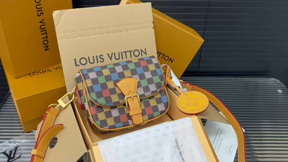 Louis Vuitton Damier Azur Multicolor Shoulder Bag