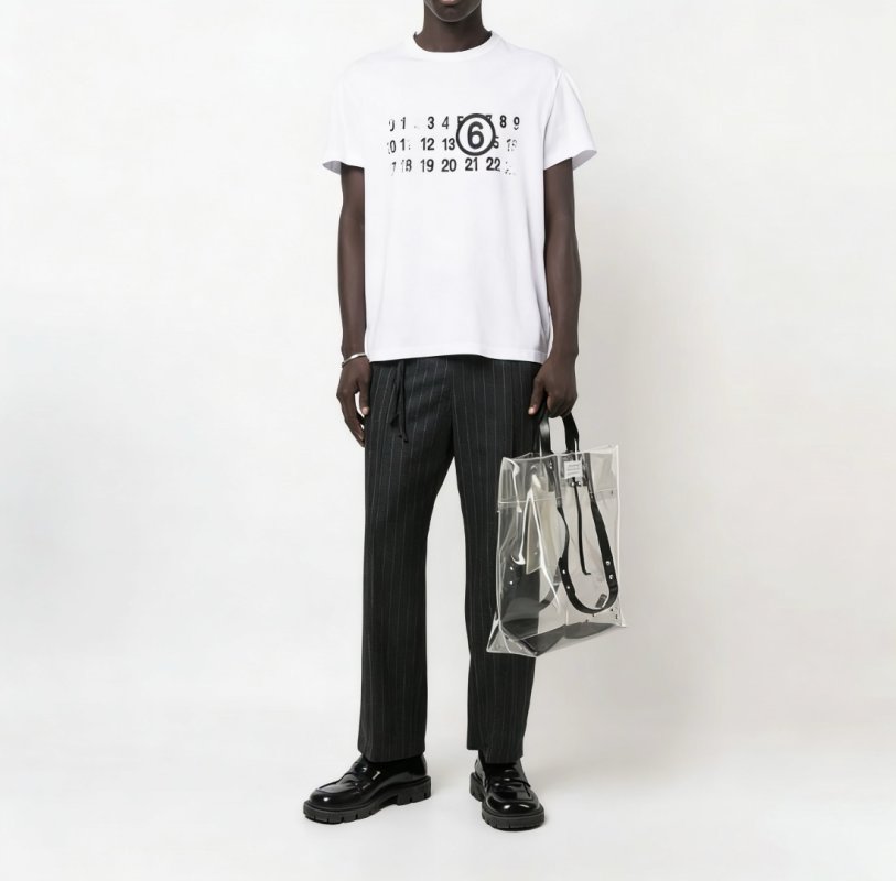 Maison Margiela Number Print White T-Shirt