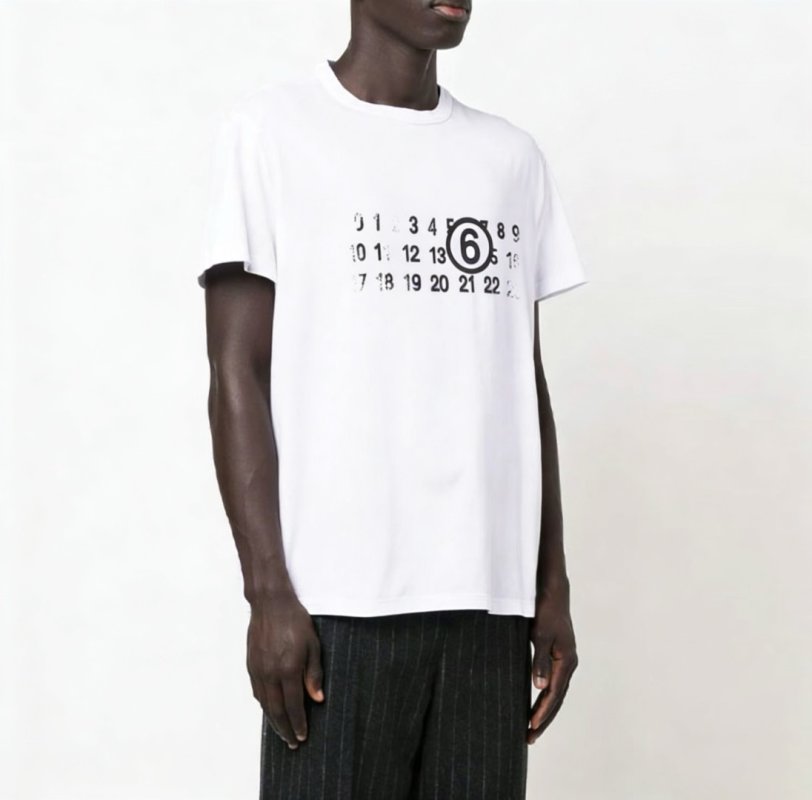 Maison Margiela Number Print White T-Shirt view