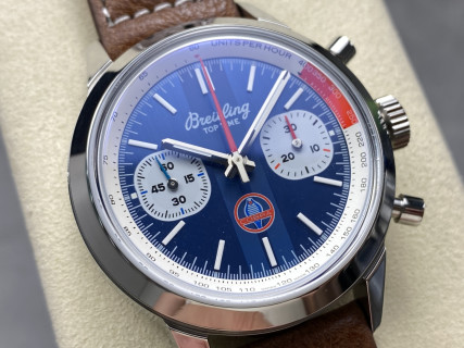 Breitling Top Time Chronograph Blue Dial 42mm view 2