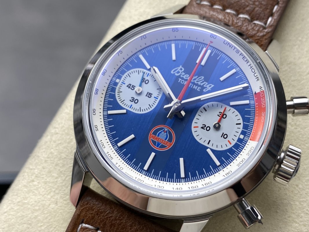 Breitling Top Time Chronograph Blue Dial 42mm view