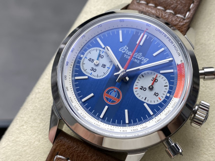 Breitling Top Time Chronograph Blue Dial 42mm view 3