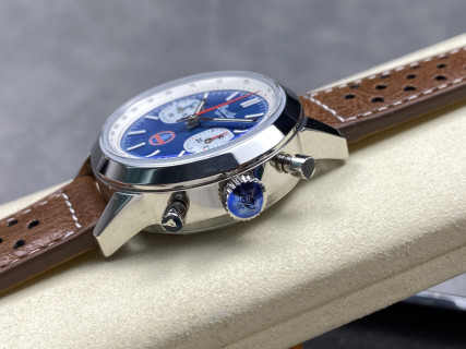 Breitling Top Time Chronograph Blue Dial 42mm view 6