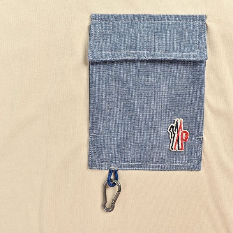 Cream Pocket Detail Short Sleeve T-Shirt view