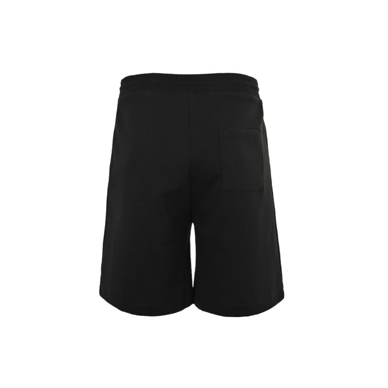 Black Drawstring Shorts with Cargo Pockets view