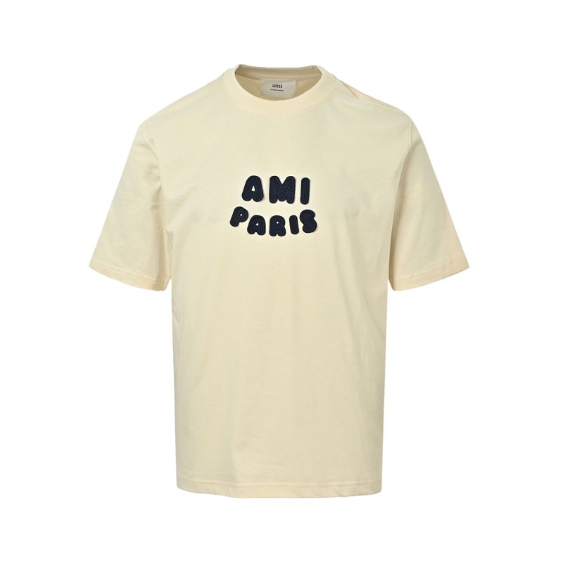 Ami Paris White Logo Short Sleeve T-Shirt view