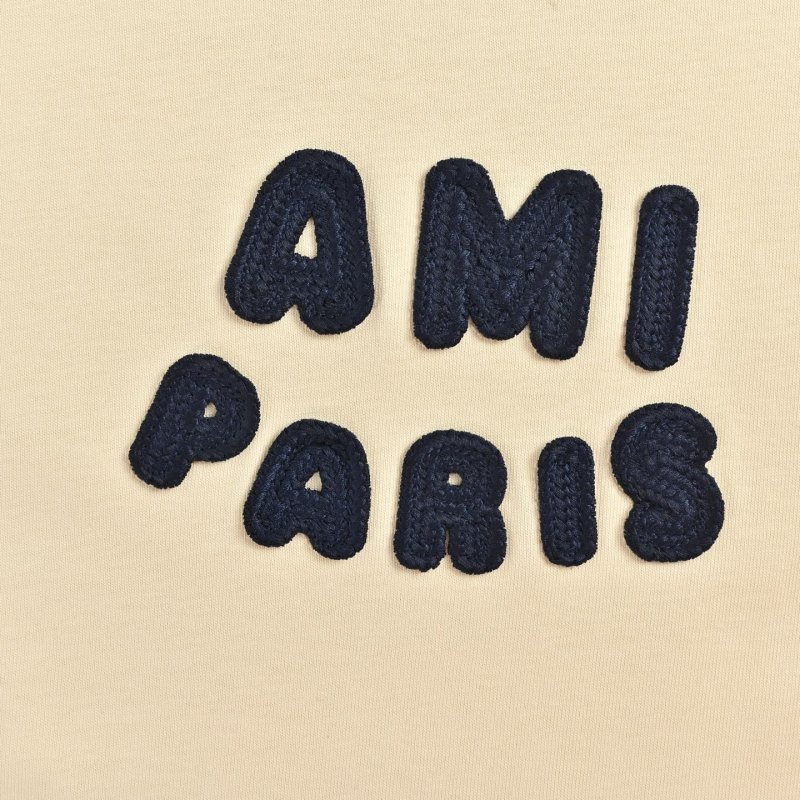 Ami Paris White Logo Short Sleeve T-Shirt view
