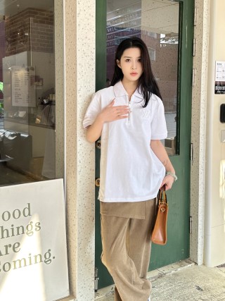 Louis Vuitton White Short Sleeve Polo T-Shirt view 8