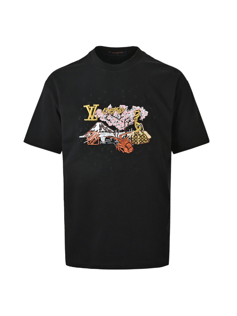 Navy Graphic Print Short Sleeve T-Shirt view