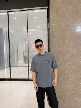 Grey Graphic Print Short Sleeve T-Shirt