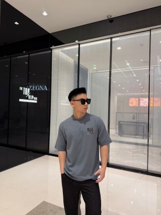 Grey Graphic Print Short Sleeve T-Shirt view 4