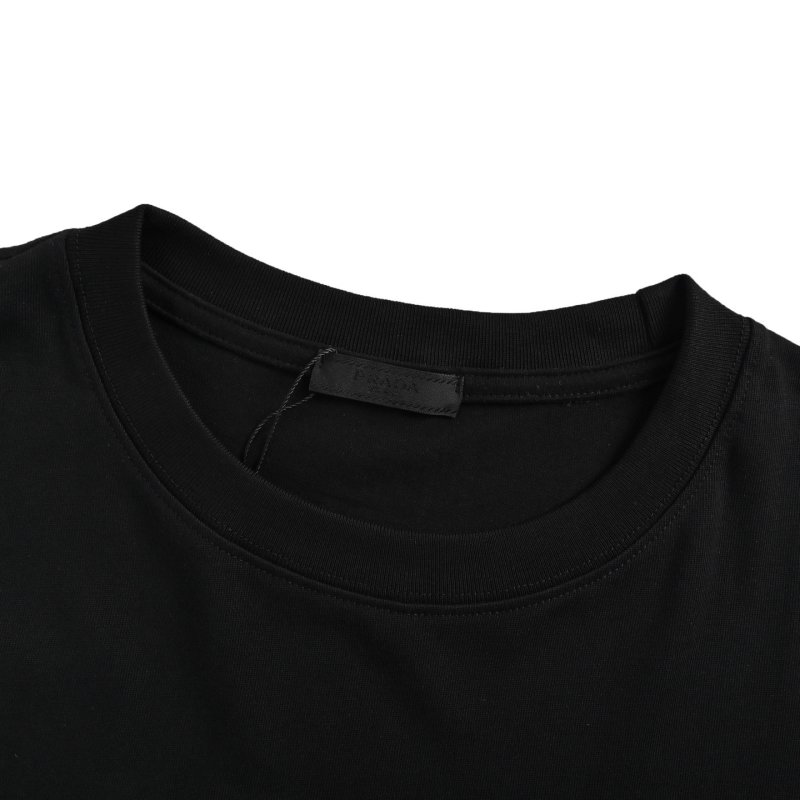 Black Graphic Triangle T-Shirt with Embroidered Logo view