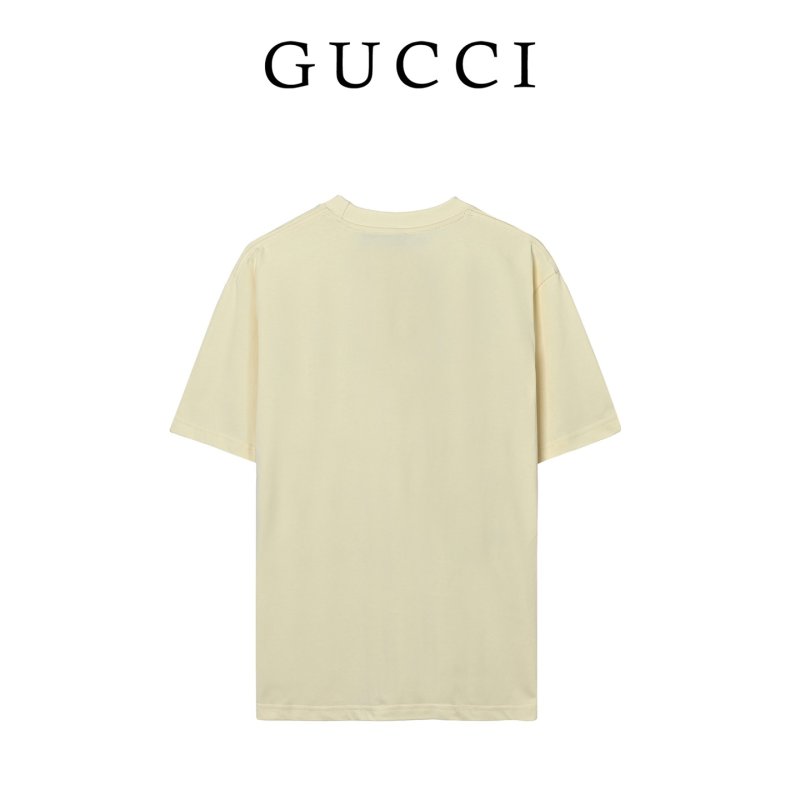 Gucci Cream Graphic Bear T-Shirt view