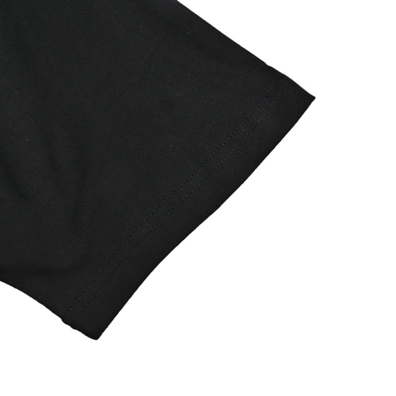 Ami Black Ringer T-Shirt with Heart Logo view